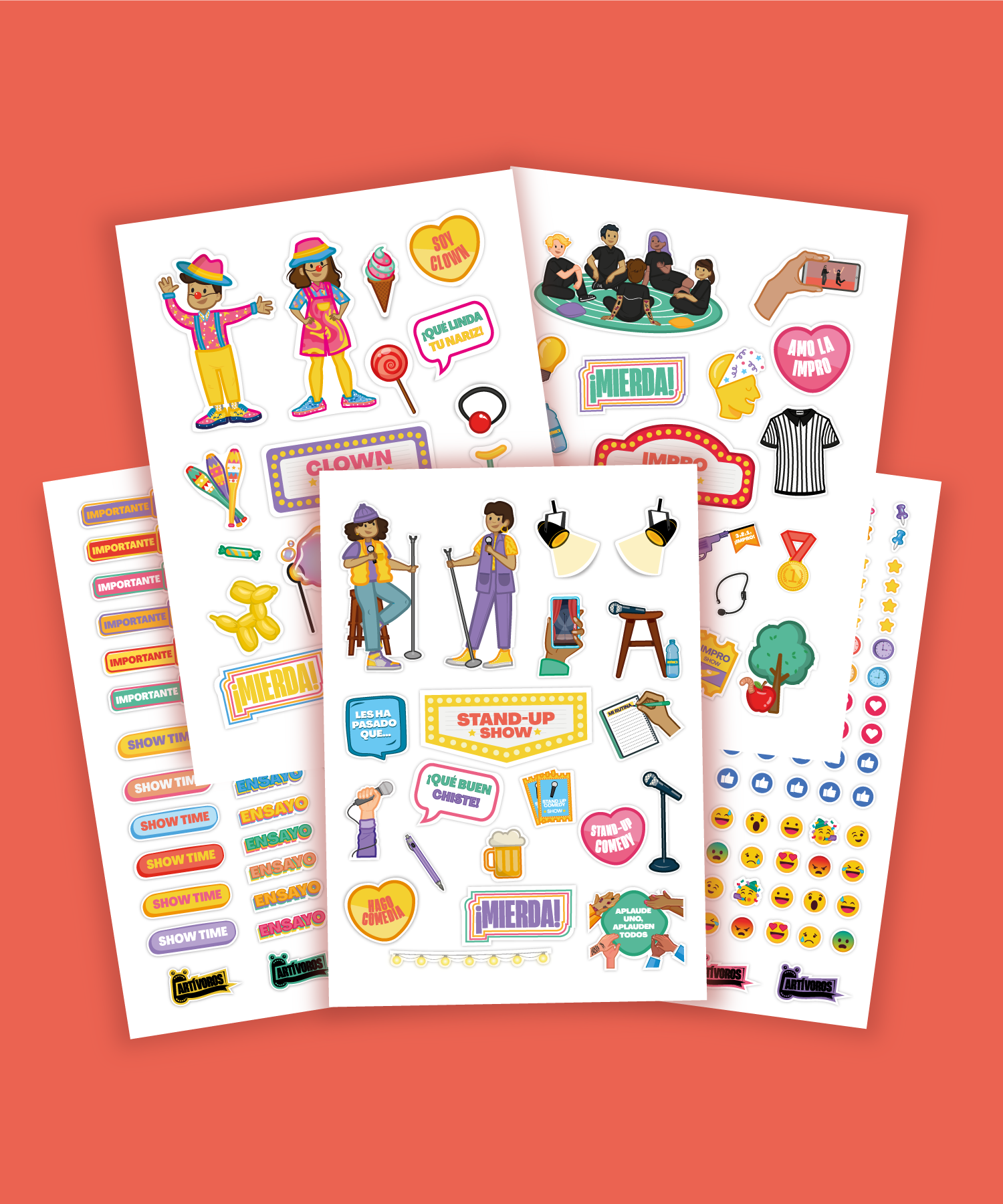 Sticker Full Time FULL PACK STICKERS – ARTÍVOROS