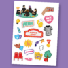 LÁMINA DE STICKERS CON TEMÁTICA DE IMPRO