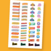 LÁMINA DE STICKERS CON TEXTOS PARA ORGANIZACIÓN